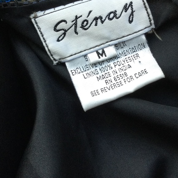 Vintage Stenay Silk Beaded Top. B4 - Picture 7 of 16